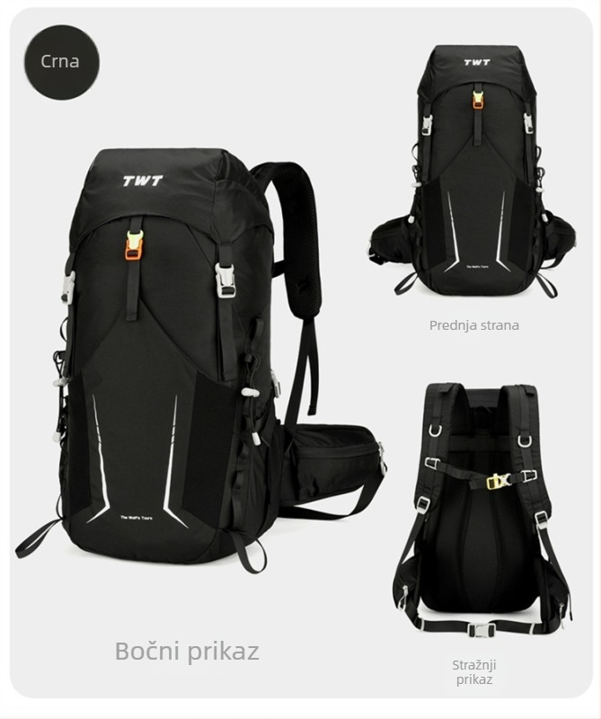 Planinski ruksak, unisex, vodootporan, prozračan, otporan na vlagu, s jastučastim trakama