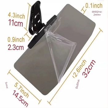Naočale za vozačevu noćnu vidljivost s anti-glare i polarizatorom, materijal ABS smola, težina 280 g, ugradnja karticom, opća kompatibilnost, poslovni stil