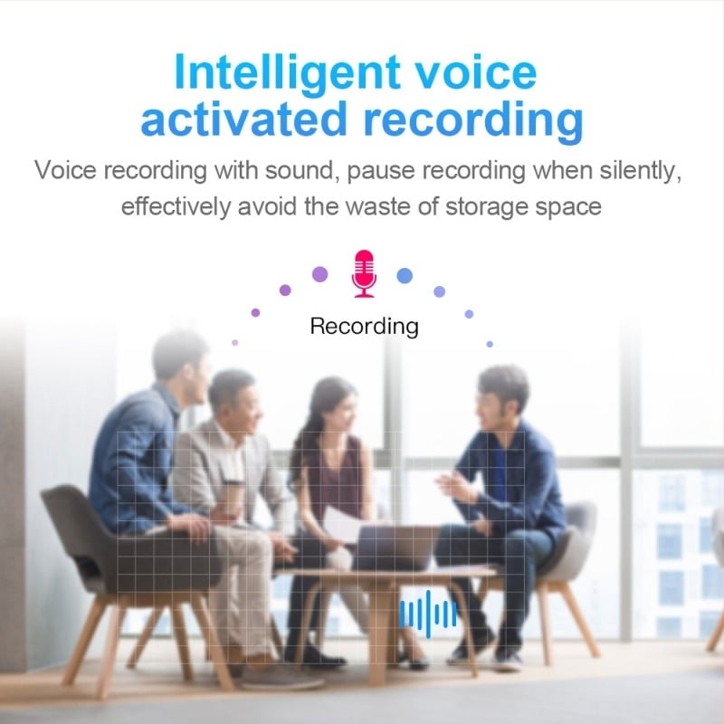 USB diktofon za konferencije, WAV format, 24-satno snimanje, bez proširenja kartica, litijska baterija, ABS kućište