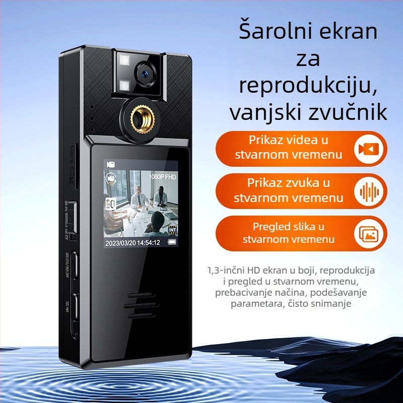 Sve-u-jednom olovka kamera s ekranom, 1080p HD infracrveno noćno videnje, okretni objektiv, model A52