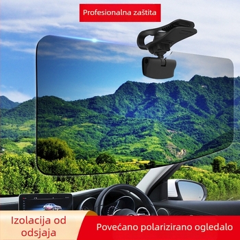 Handsome Bette PVC sun visor za vozača – ugradnja karticom, ispis logotipa, licencirana privatna oznaka, prednji dio, posebni automobili