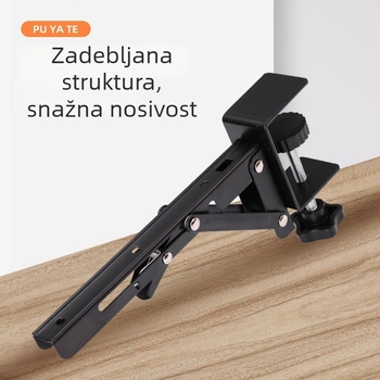 Prete Prošireni sklopivi stalak za stolnu ploču - nehrđajući čelik / hladno valjani čelik, podrška za tipkovnicu, za kuhinju, dnevnu sobu i spavaću sobu