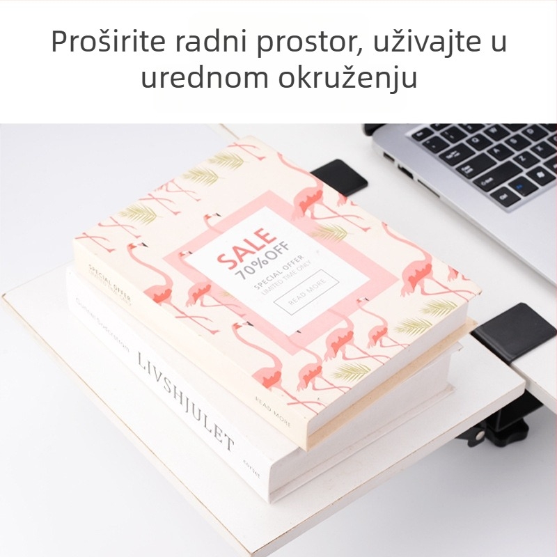 Prete Prošireni sklopivi stalak za stolnu ploču - nehrđajući čelik / hladno valjani čelik, podrška za tipkovnicu, za kuhinju, dnevnu sobu i spavaću sobu