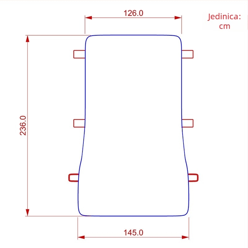 Panoramska automobilska sjenila za krov, PVC materijal, montaža klikom, gradijentni uzorak, opća kompatibilnost s krovom