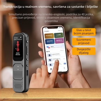 Snimatelj zapisnika olovka P10, MP3/WMA, 20 h snimanja, TF kartica, dvostruki mikrofoni