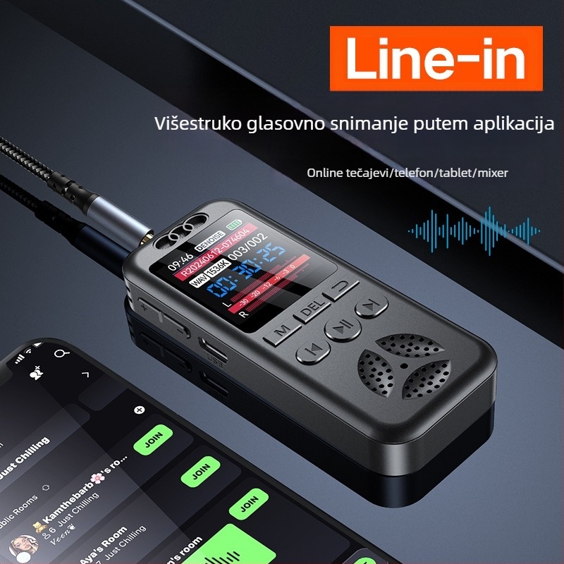 SU7 pametna olovka za snimanje s izuzetno dugim vremenom snimanja, velikim kolor zaslonom, snažnim zvučnikom, HD redukcijom buke, velikom kapacitetom, prijenosni uređaj za snimanje