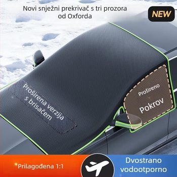 Prednja zaštita od sunca za auto, Oxford platno, ugradbeni sustav, univerzalna prilagodba, zaštita prozora automobila, minimalistički stil