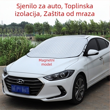 Auto sjenilo za prednje staklo, aluminijski film, montaža usisnim čašicama, univerzalno za Toyota