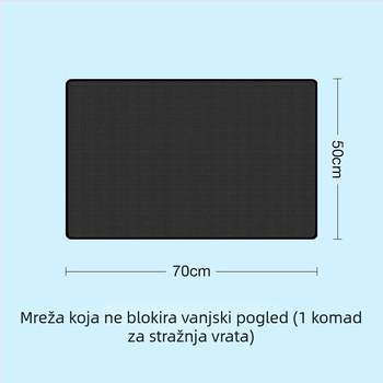Auto sjenilo za prozor od najlonske mreže, montaža vakuumskim čašicama, univerzalna primjena, 40 g, tisk logotipa