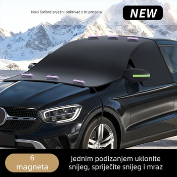 Univerzalni auto suncobran od Oxford tkance, magnetsko pričvršćivanje, prilagodljiv pokrov za zaštitu od leda i snijega