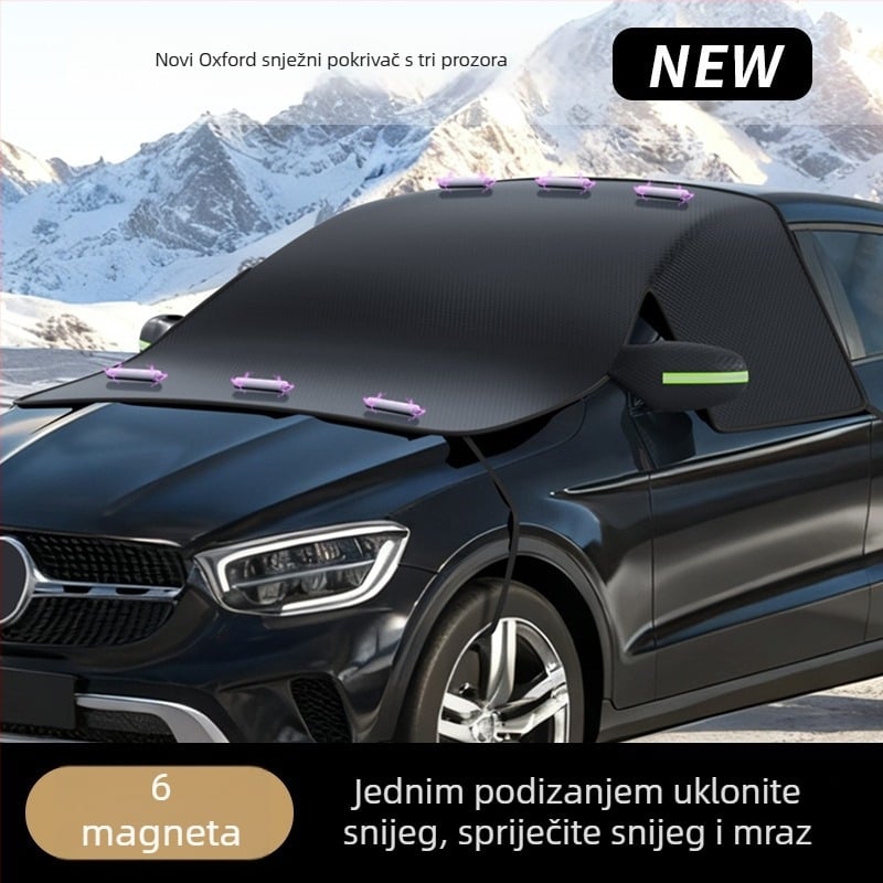 Univerzalni auto suncobran od Oxford tkance, magnetsko pričvršćivanje, prilagodljiv pokrov za zaštitu od leda i snijega