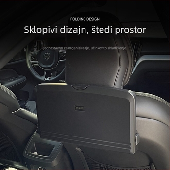 Stražnji stol za auto sa sklopivim dizajnom, držač telefona, držač čaše i kutija za pohranu — prilagodljivo