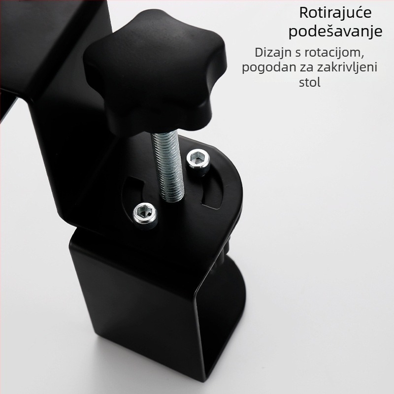 Rotabilni držač za tipkovnicu Kei Le, hladno valjani čelik, moderan stil