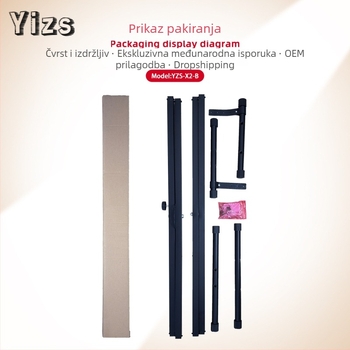 YZS-X2-B Galvanizirani čelični X-oblik dvoslojni stalak za elektroničku klavijaturu, dvostruki nivo, kompatibilan s 61 i 88 tipkama