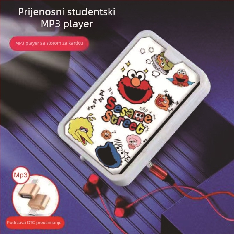 MP3 player M30, bez zaslona, podrška TF kartici, USB 2.0 sučelje, 3,5 mm priključak za slušalice