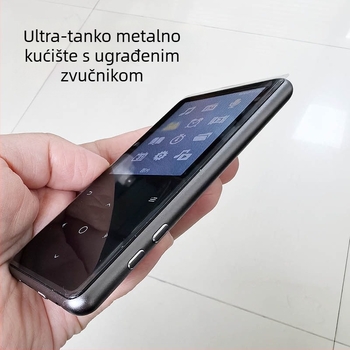 IQQ C6 MP3/MP4 glazbeni player s 2,4-inčnim TFT zaslonom, dodirna kontrola, USB 2.0, TF kartica, Bluetooth