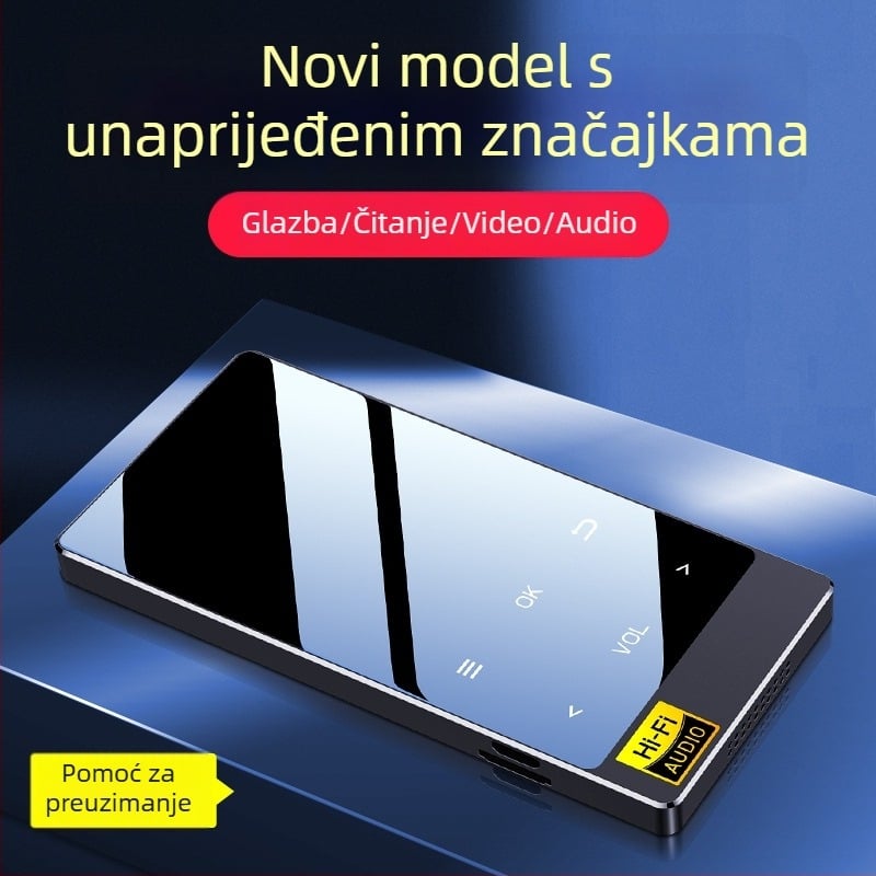 MP3 player Amoi x3, 320x240 rezolucija, USB 2.0, dodirni zaslon, podrška TF kartici, MP3/WMA/WAV/OGG/FLAC/AAC/APE