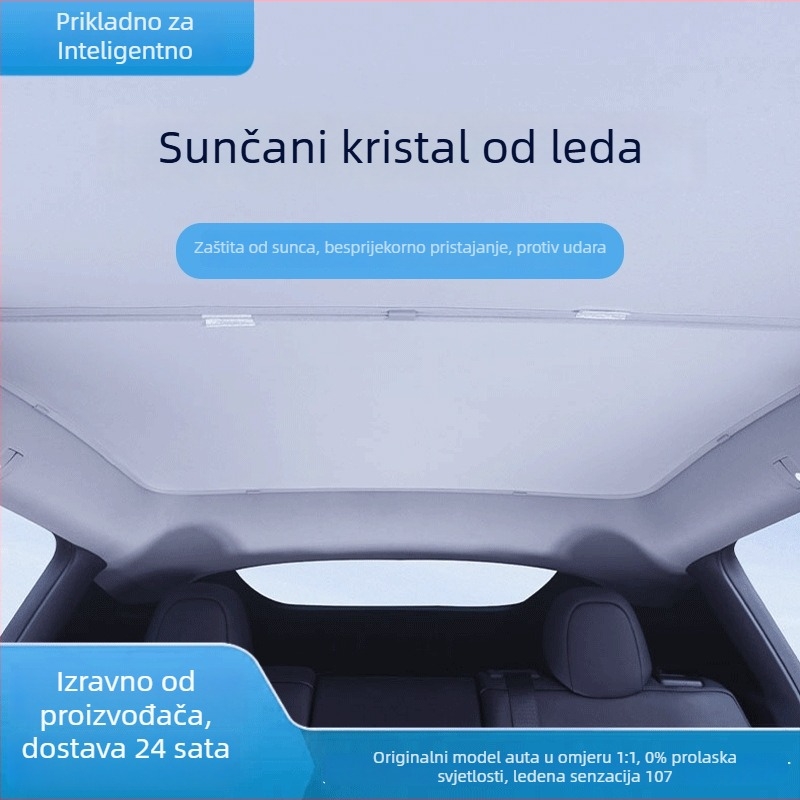 Packard sjenilo za sunroof – mreža, Snap-in montaža, za krov, opće korištenje