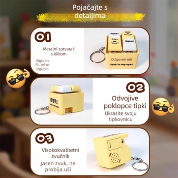 Privjesak – plastični, crtani stil, IP status: nije ovlašten