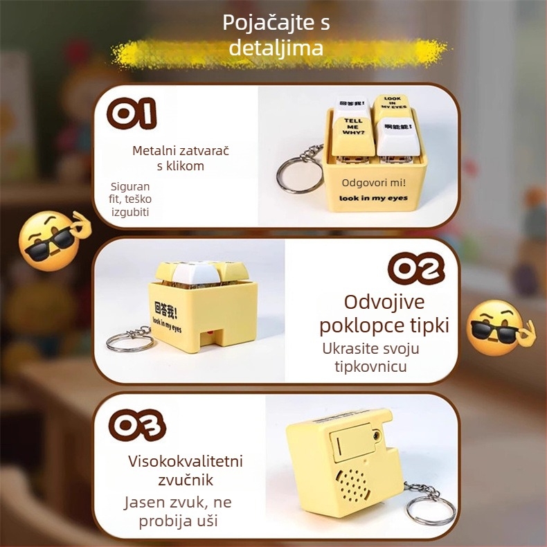 Privjesak – plastični, crtani stil, IP status: nije ovlašten