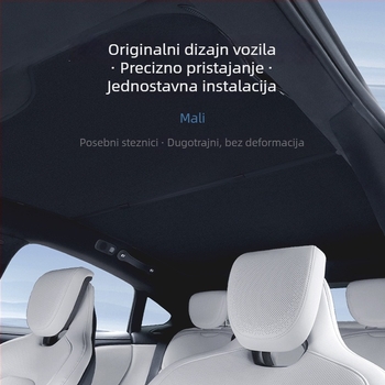 Auto sjenilo za Xiaomi SU7 – ledeno kristalni materijal, Snap-in ugradnja, krovni dio