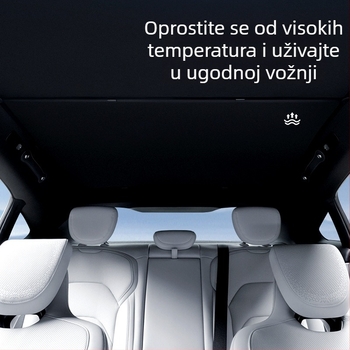 Auto sjenilo za Xiaomi SU7 – ledeno kristalni materijal, Snap-in ugradnja, krovni dio