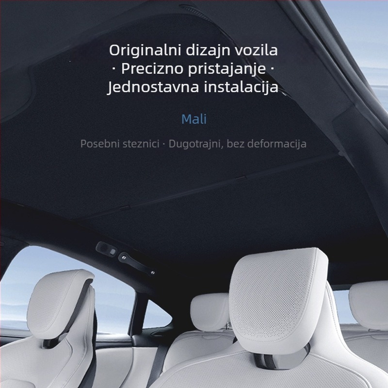 Auto sjenilo za Xiaomi SU7 – ledeno kristalni materijal, Snap-in ugradnja, krovni dio