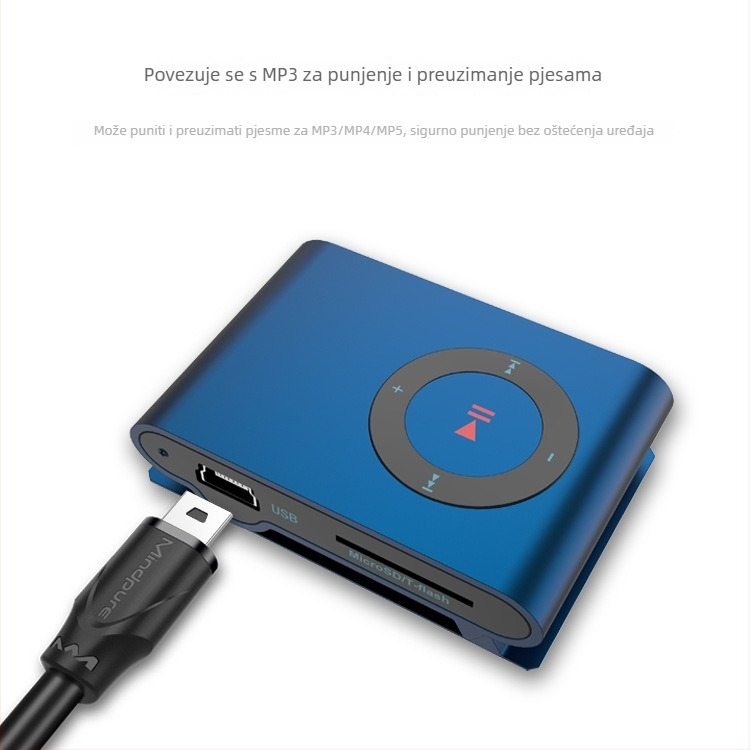 USB 2.0 na Mini 5-pin podatkovni kabel sa trostranom zaštitom i zlato premazanim kontaktima, duljina 1,5 m