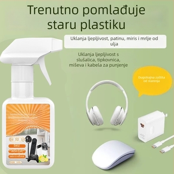 Odstranjivač ljepila iz plastike za starenje i sredstvo za čišćenje gumiranih ručki: ručka kišobrana, miš i tipkovnica