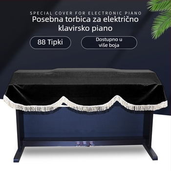 Kryt prašine za 88-tipkovno električno piano, flanel, model Lsp-v02, marka Lsp, potpuno i djelomično pokrivanje