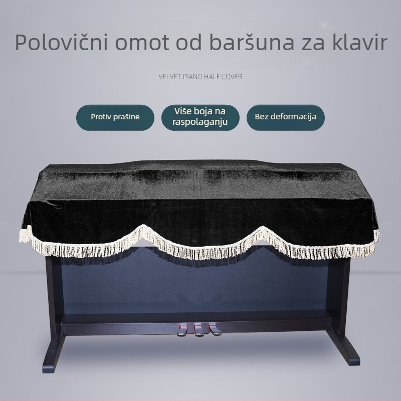 Kryt prašine za 88-tipkovno električno piano, flanel, model Lsp-v02, marka Lsp, potpuno i djelomično pokrivanje