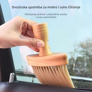 Ručna četka za čišćenje s drškom — plastična, mekana vlakna, za unutrašnjost automobila i razmake između tipki
