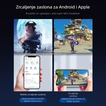 TV Box s dvostrukom i jednostrukom frekvencijom, izlaz 4K 3840x2160, memorija 128 MB, HDMI ARC, Wi-Fi, težina 0,5 kg