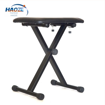 Music Companion Sklopiva stolica za okvir elektroničkog orgulja — metalna kožna konstrukcija, model Folding Chair