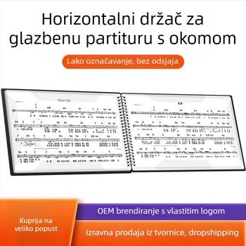 PTNOKA klip za partiture, PP materijal, model HGPJ40PHS, pakiranje u plastičnu vrećicu, za klavir i srodne klavirske instrumente