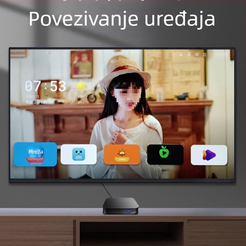 TV Box 4K s WiFi 5G, Bluetooth daljinski upravljač, model S905l3 (3840x2160, 128 MB RAM, HDMI/AV/USB/WiFi)