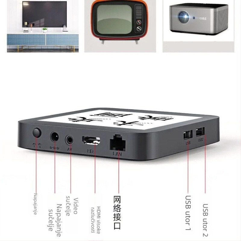 TV Box 4K s WiFi 5G, Bluetooth daljinski upravljač, model S905l3 (3840x2160, 128 MB RAM, HDMI/AV/USB/WiFi)