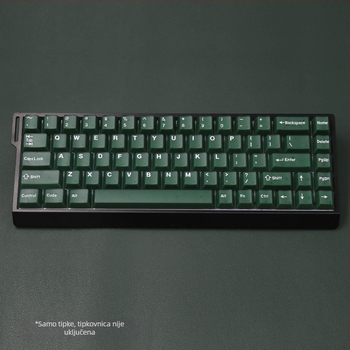 Pbts keycap s dvostrukim slojem graviranja, OEM visina, univerzalna kompatibilnost, ovlaštena privatna marka