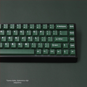 Pbts keycap s dvostrukim slojem graviranja, OEM visina, univerzalna kompatibilnost, ovlaštena privatna marka