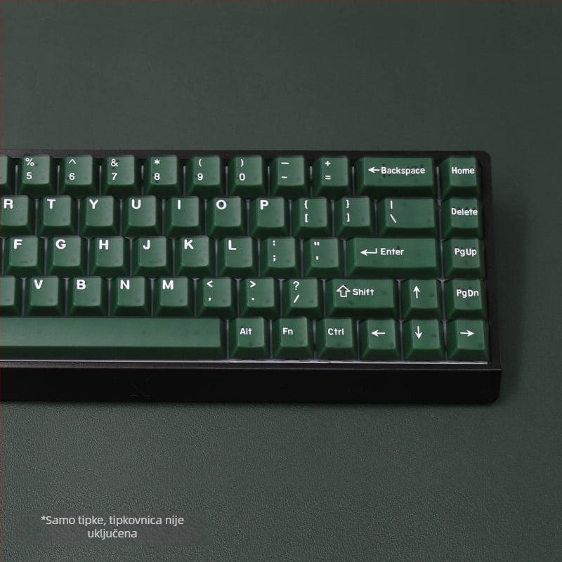 Pbts keycap s dvostrukim slojem graviranja, OEM visina, univerzalna kompatibilnost, ovlaštena privatna marka
