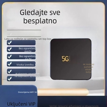 Android TV Box, 4K, osmojezgreni HiSilicon, 4GB flash, Android OS