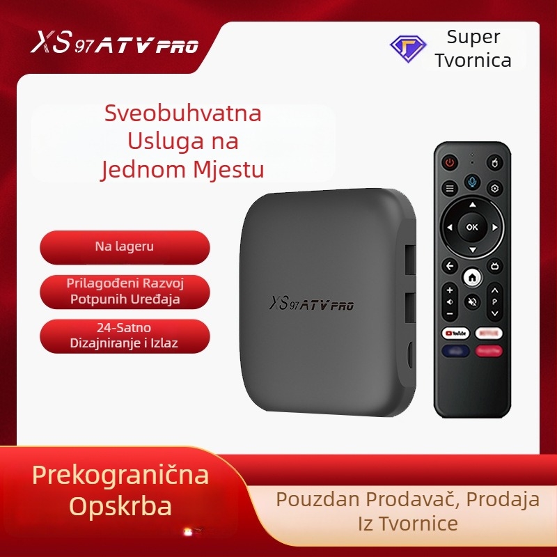 Android TV Box XS97ATV PRO, A53 procesor, 4GB RAM, 32GB skladište, 6K izlaz, HDMI sučelje