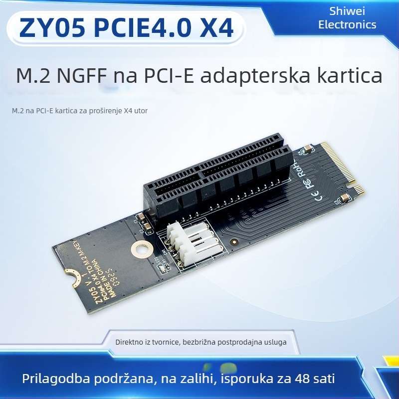 Desktop kartica za proširenje M.2 na PCIe — NGFF na PCIe adapter, PCIe x4 utor
