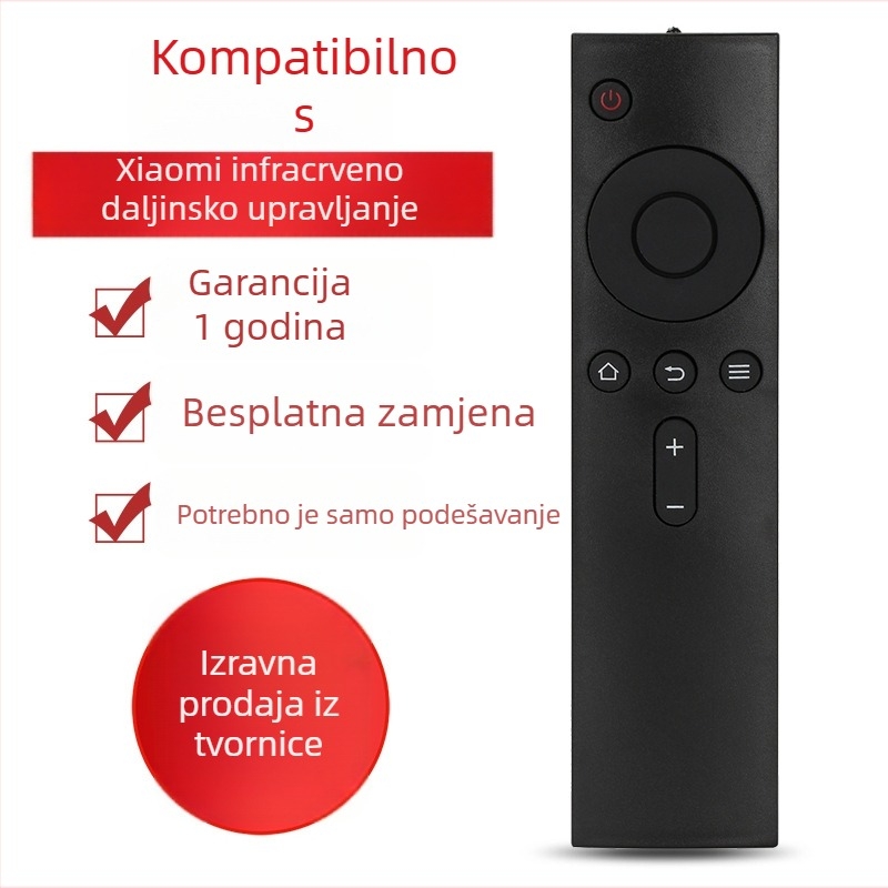 Daljinski upravljač Rongsheng za Xiaomi TV i set-top box, domet 20 m, kompatibilan s TV-om