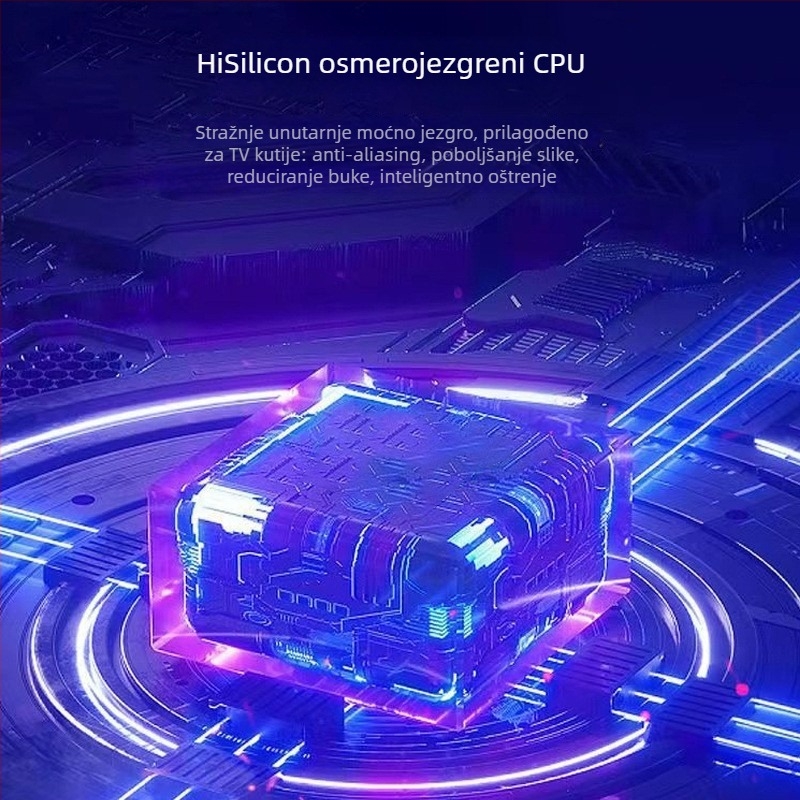 Televizijski set-top box s Androidom, bežičnom povezanošću i glasovnim upravljanjem (K6/K2, HDMI, 1080p, 1GB RAM, 8GB pohrane)