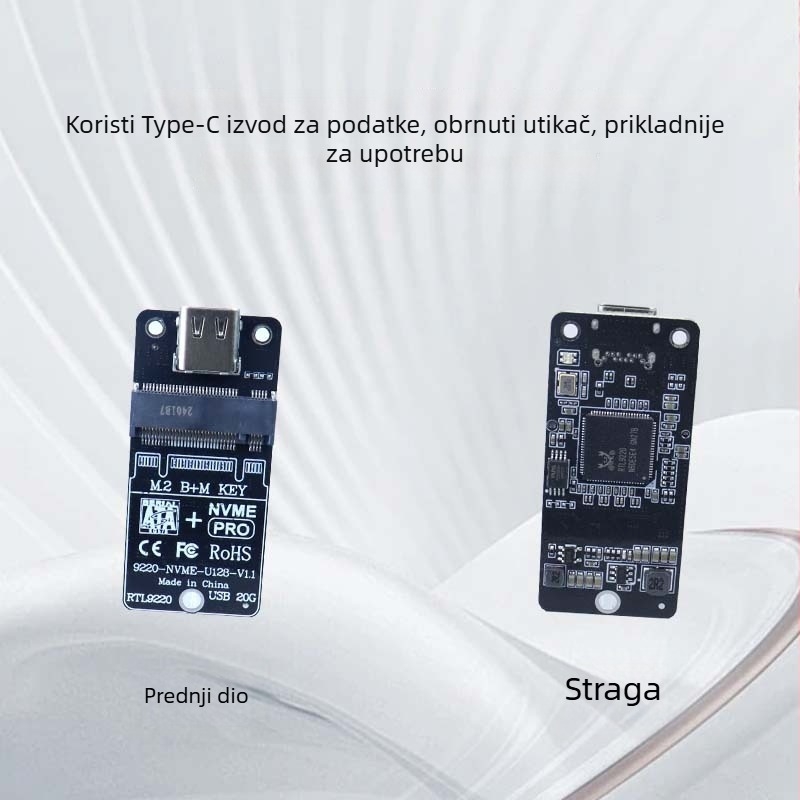 M.2 SSD adapter kartica s čipom 9220, USB 3.0 sučelje, 20 Gbps prijenos, model 9220-U128
