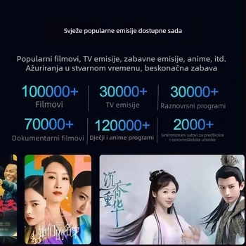 Internet TV set-top kutija za starije osobe, izlaz 4K, Android, Wi-Fi, Bluetooth daljinsko upravljanje, 8GB RAM