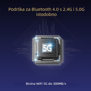 Android 4K pametni TV Box, 128GB pohrane, 1GB RAM, Bluetooth, Wi-Fi 5G, glasovno upravljanje