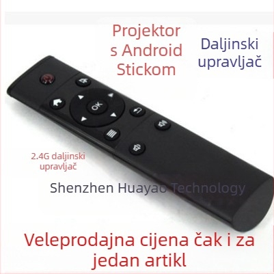 USB bežični daljinski upravljač za set-top box i projektor | 2.4G USB sučelje, domet 10 m, 360° upravljanje, Android/iOS/Windows kompatibilno