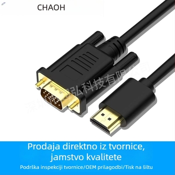 HDMI na VGA kabel 1080P, CM6618 čip, duljina 1,8 m, VGA sučelje
